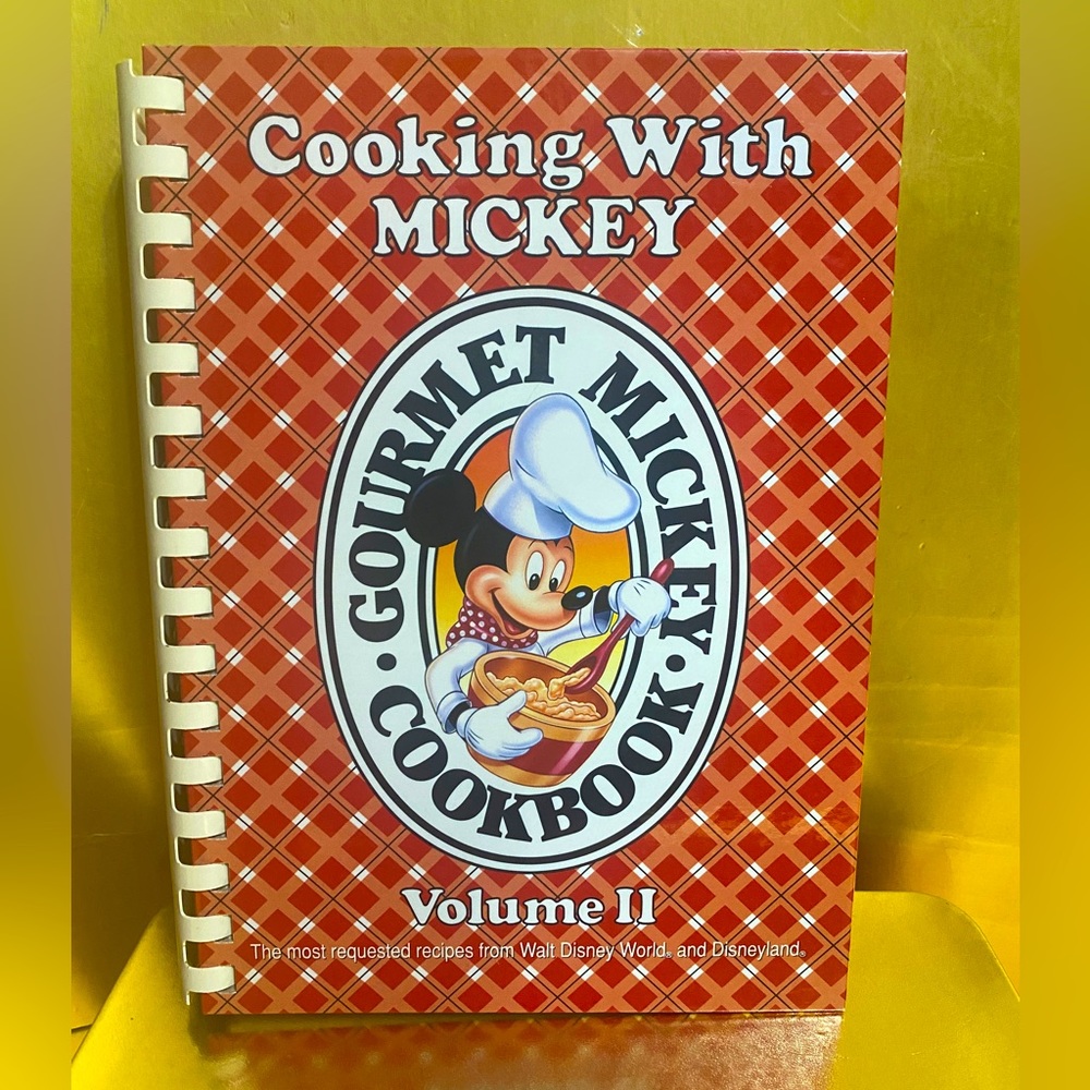 GOURMET MICKEY COOKBOOK  VOL II COOKING WITH MICKEY VTG 1999 HARDCOVER 298 p.